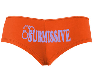 Submissive - Cuff Logo - Orange Boyshort