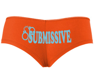 Submissive - Cuff Logo - Orange Boyshort