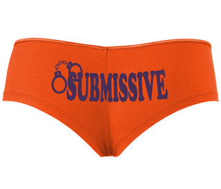 Submissive - Cuff Logo - Orange Boyshort