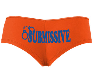 Submissive - Cuff Logo - Orange Boyshort