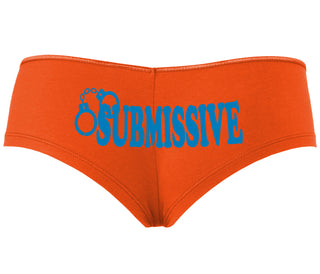 Submissive - Cuff Logo - Orange Boyshort