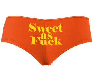 Sweet As Fuck - Orange Boyshort