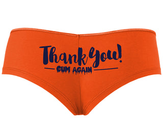 Thank You Cum Again - Orange Boyshort