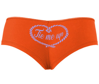 Tie Me Up - Cute Rope Design - Orange Boyshort