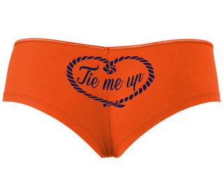 Tie Me Up - Cute Rope Design - Orange Boyshort