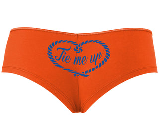 Tie Me Up - Cute Rope Design - Orange Boyshort