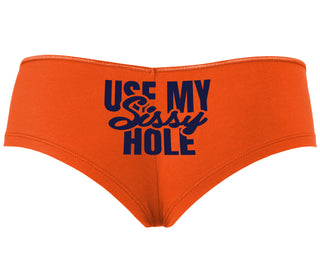 Use My Sissy Hole - Orange Boyshort