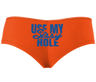 Use My Sissy Hole - Orange Boyshort