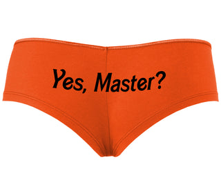 Yes Master ? - Orange Boyshort