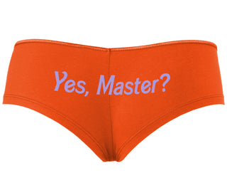 Yes Master ? - Orange Boyshort