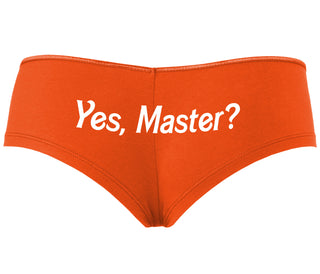 Yes Master ? - Orange Boyshort
