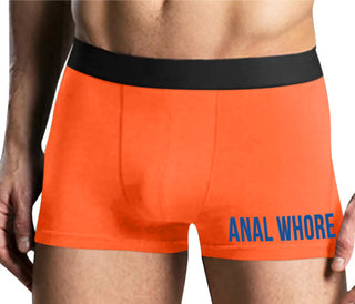 Anal Whore - Mens Orange Boxer Brief