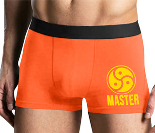 Master with BDSM Logo - Mens Orange Boxer Brief