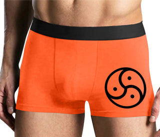 BDSM Symbol - Mens Orange Boxer Brief