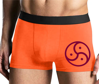 BDSM Symbol - Mens Orange Boxer Brief