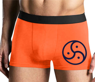 BDSM Symbol - Mens Orange Boxer Brief