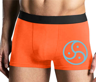 BDSM Symbol - Mens Orange Boxer Brief