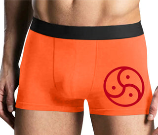 BDSM Symbol - Mens Orange Boxer Brief
