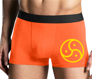 BDSM Symbol - Mens Orange Boxer Brief