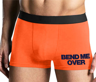 Bend Me Over - Mens Orange Boxer Brief