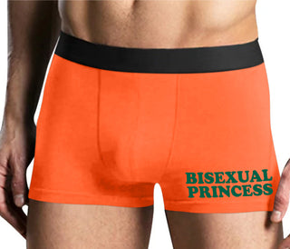 Bisexual Princess - Mens Orange Boxer Brief