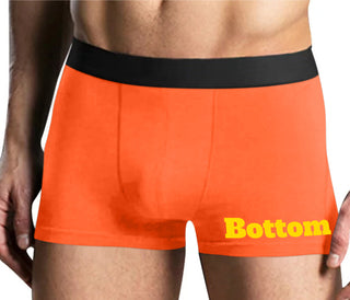 Bottom - Submissive - Mens Orange Boxer Brief