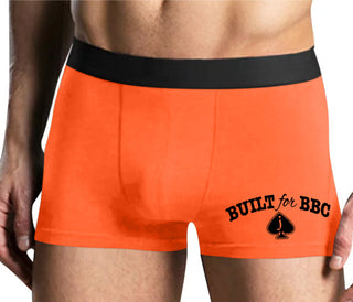 Built for BBC - Jack of Spades - Mens Orange Boxer Brief