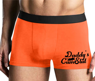 Daddy's Cumslut - Mens Orange Boxer Brief