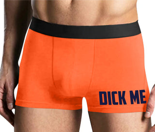 Dick Me - Mens Orange Boxer Brief