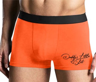 Daddy's Little Slut - Mens Orange Boxer Brief