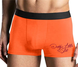 Daddy's Little Slut - Mens Orange Boxer Brief