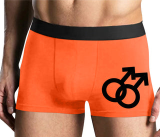 Gay Sign - Mens Orange Boxer Brief