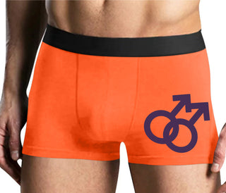 Gay Sign - Mens Orange Boxer Brief