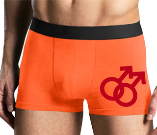 Gay Sign - Mens Orange Boxer Brief