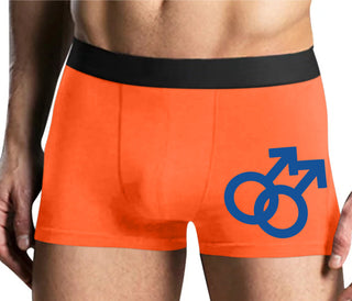 Gay Sign - Mens Orange Boxer Brief
