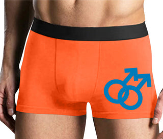 Gay Sign - Mens Orange Boxer Brief