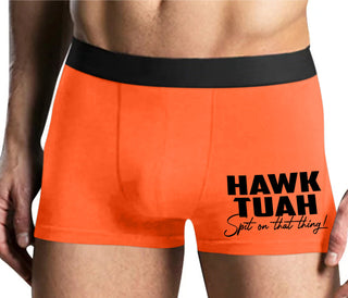 Hawk Tuah Spit On That Thing - Mens Orange Boxer Brief