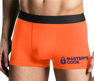 Master's Cock - Mens Orange Boxer Brief