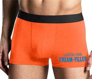 Make Me Cream Filled - Mens Orange Boxer Brief