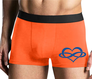 Polyamory Logo - Mens Orange Boxer Brief