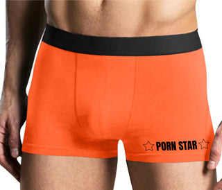 Porn Star - Mens Orange Boxer Brief