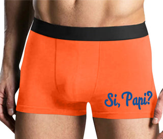 Si Pappi - Yes Daddy - Mens Orange Boxer Brief