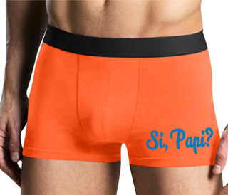 Si Pappi - Yes Daddy - Mens Orange Boxer Brief