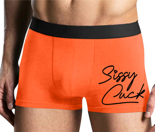 Sissy Cuck - Mens Orange Boxer Brief