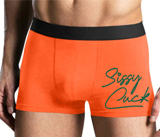 Sissy Cuck - Mens Orange Boxer Brief