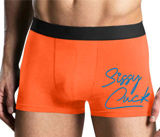 Sissy Cuck - Mens Orange Boxer Brief