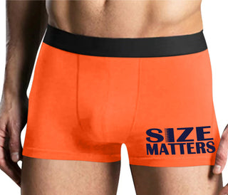 Size Matters - Mens Orange Boxer Brief