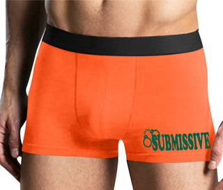 Submissive - Cuff Logo - Mens Orange Boxer Brief