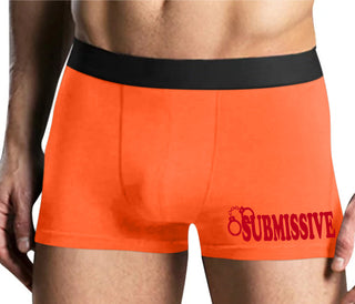 Submissive - Cuff Logo - Mens Orange Boxer Brief