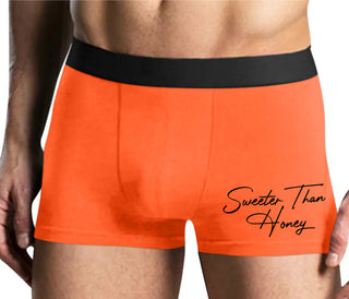 Sweeter Than Honey - Mens Orange Boxer Brief